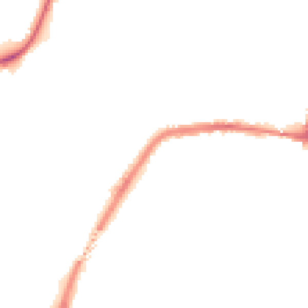 Night-time road noise heatmap for SO18 1AL