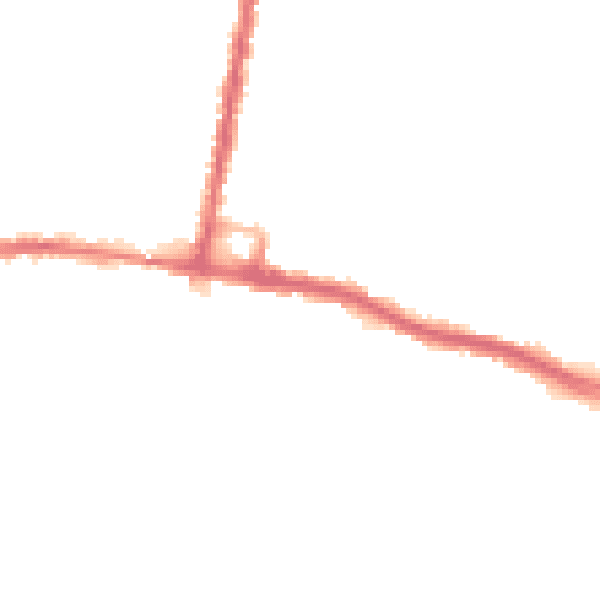 Night-time road noise heatmap for SO18 1BE