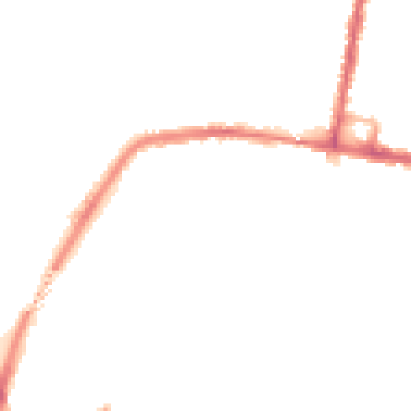 Night-time road noise heatmap for SO18 1DH