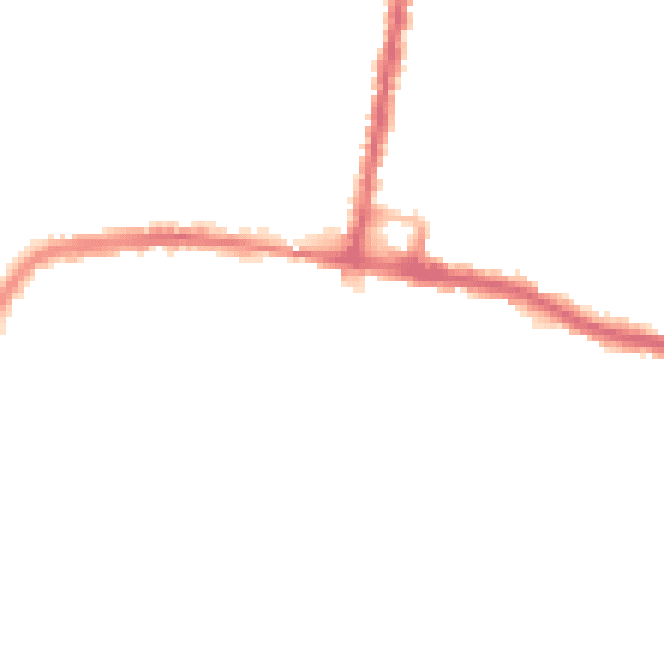 Night-time road noise heatmap for SO18 1DP