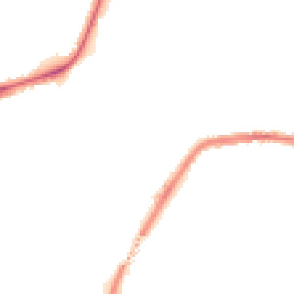 Night-time road noise heatmap for SO18 1DY