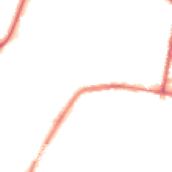 Night-time road noise heatmap for SO18 1EE