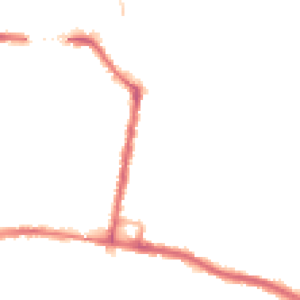 Night-time road noise heatmap for SO18 1HJ