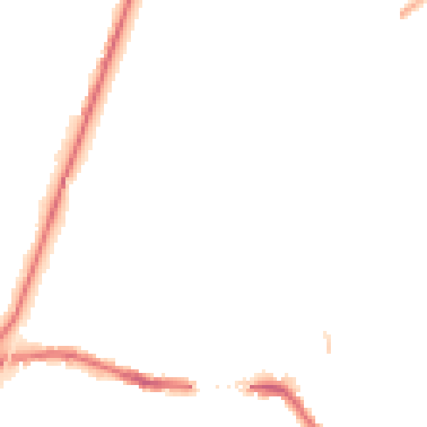 Night-time road noise heatmap for SO18 1NW