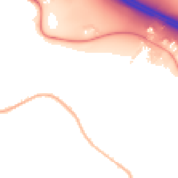 Night-time road noise heatmap for SO18 2DZ