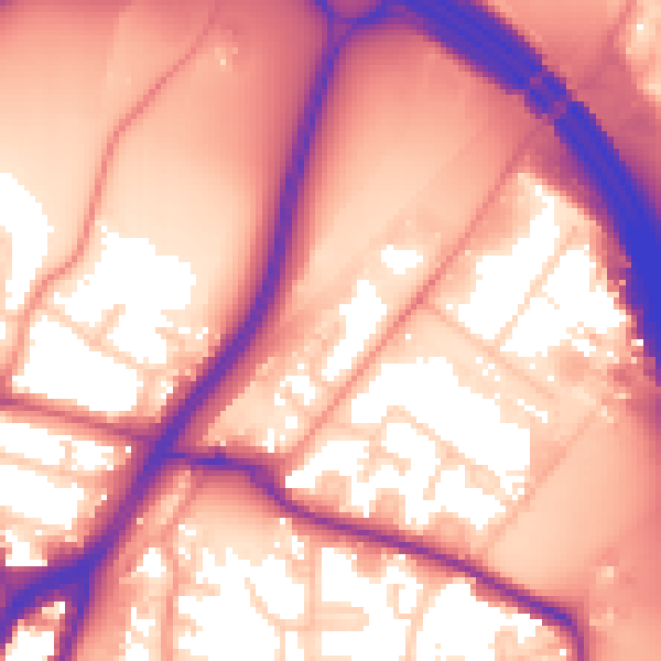 Daytime road noise heatmap for SO18 2HQ