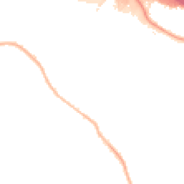 Night-time road noise heatmap for SO18 2RR