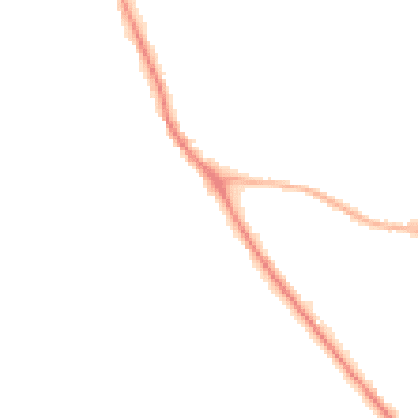 Night-time road noise heatmap for SO18 3DD