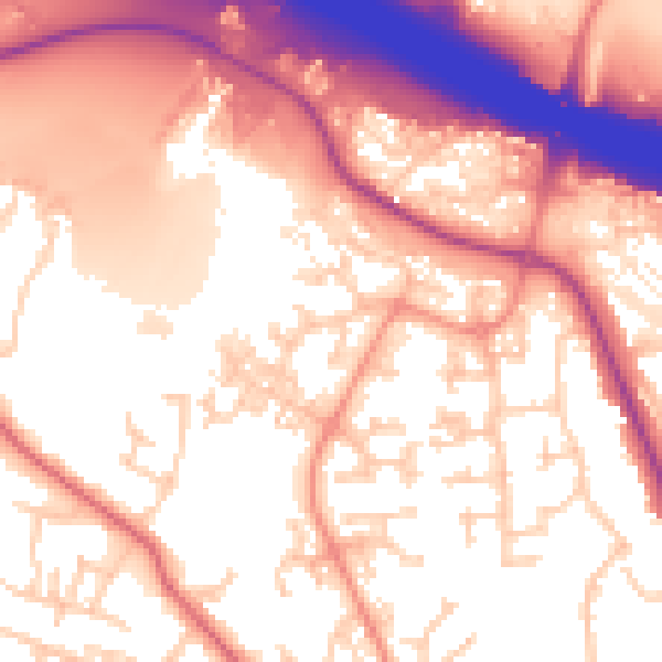 Daytime road noise heatmap for SO18 3LH