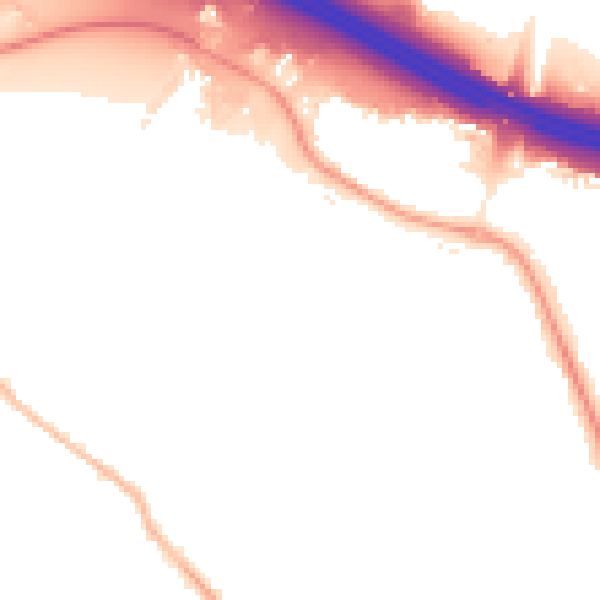 Night-time road noise heatmap for SO18 3LH