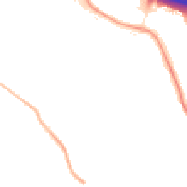 Night-time road noise heatmap for SO18 3LX