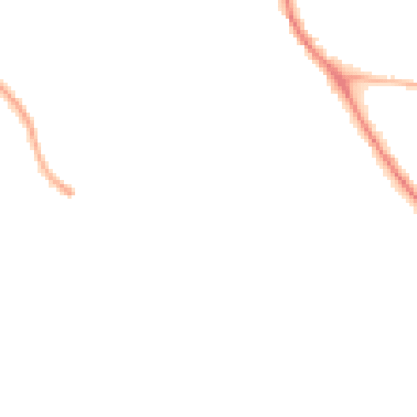 Night-time road noise heatmap for SO18 3NR