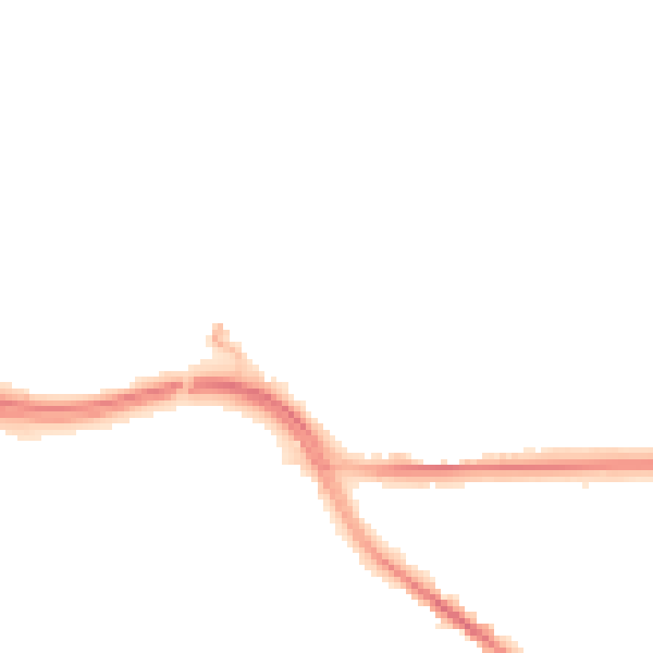 Night-time road noise heatmap for SO18 6BP
