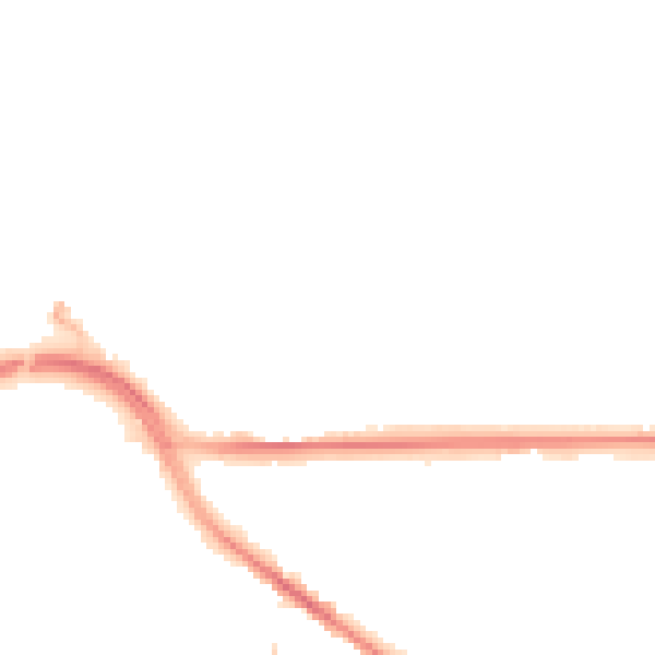 Night-time road noise heatmap for SO18 6NN