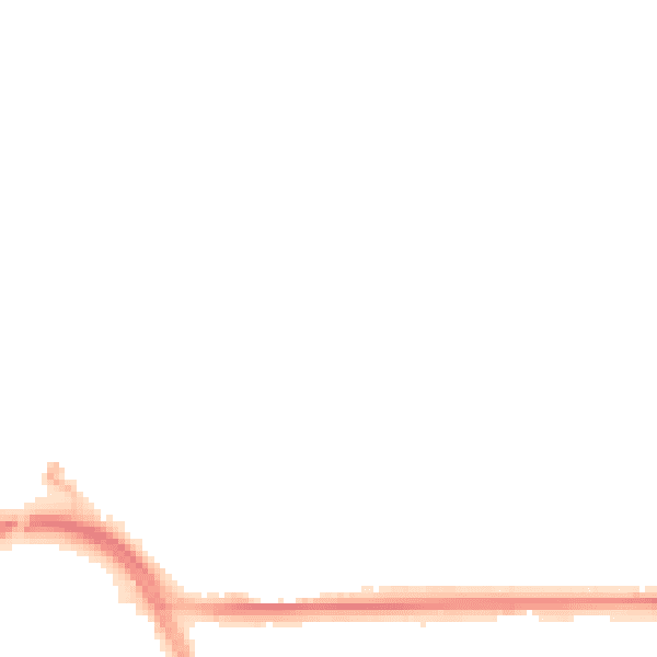 Night-time road noise heatmap for SO18 6NS