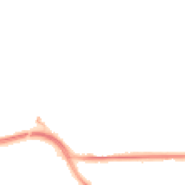 Night-time road noise heatmap for SO18 6SN