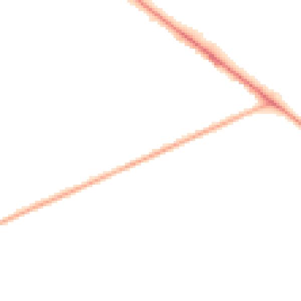 Night-time road noise heatmap for SO19 0NN