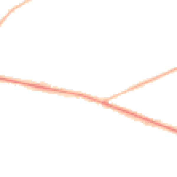Night-time road noise heatmap for SO19 0TQ