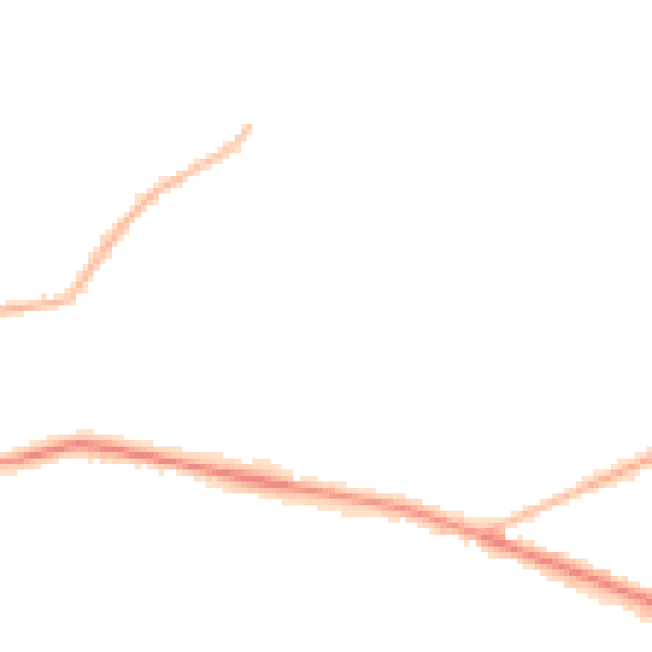 Night-time road noise heatmap for SO19 1FW