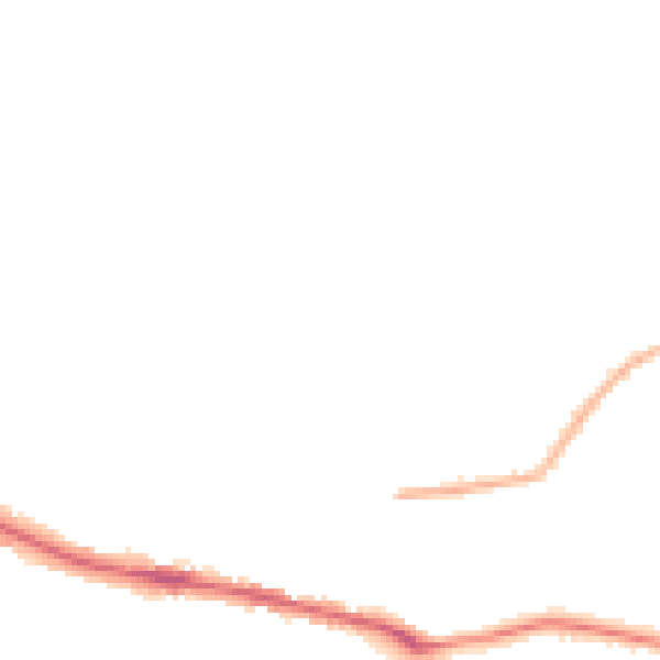 Night-time road noise heatmap for SO19 2RU