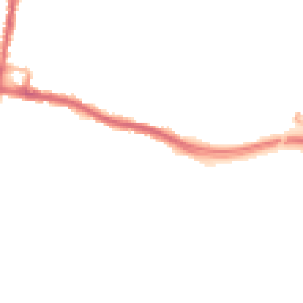 Night-time road noise heatmap for SO19 4BR