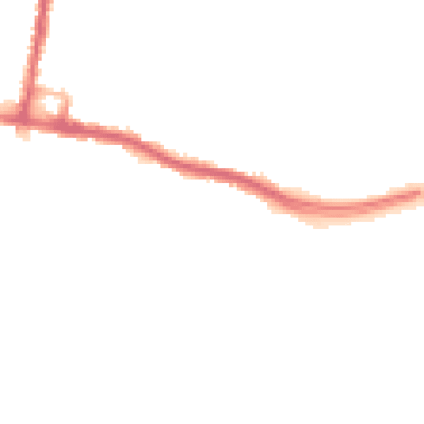 Night-time road noise heatmap for SO19 4BS