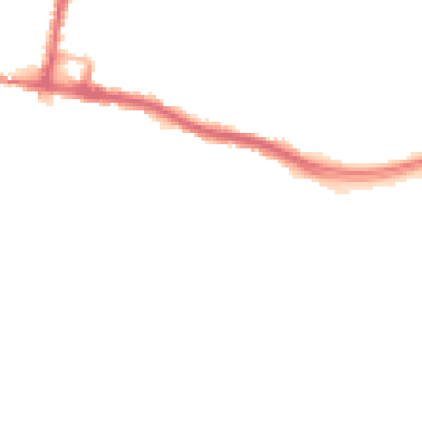 Night-time road noise heatmap for SO19 4BT