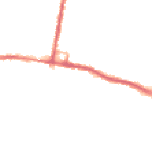 Night-time road noise heatmap for SO19 4DA