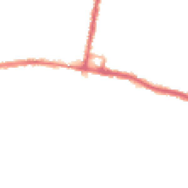 Night-time road noise heatmap for SO19 4DD