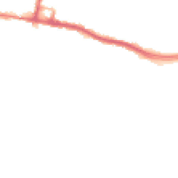 Night-time road noise heatmap for SO19 4DE
