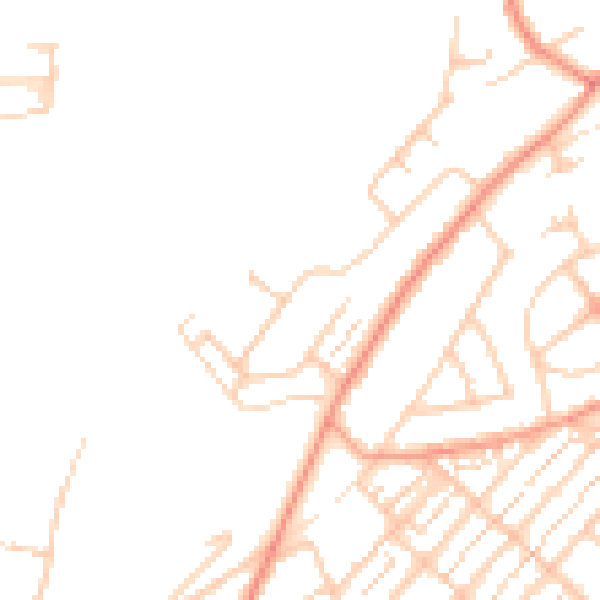 Daytime road noise heatmap for SO19 7AS