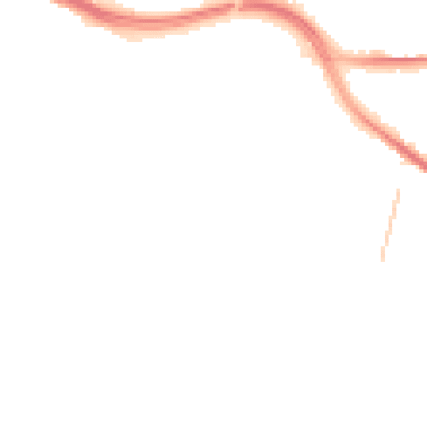 Night-time road noise heatmap for SO19 7BJ