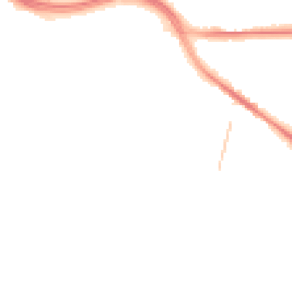 Night-time road noise heatmap for SO19 7BS