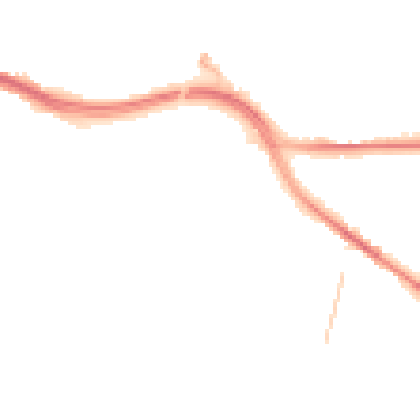Night-time road noise heatmap for SO19 7BX