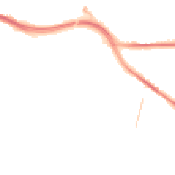 Night-time road noise heatmap for SO19 7BZ