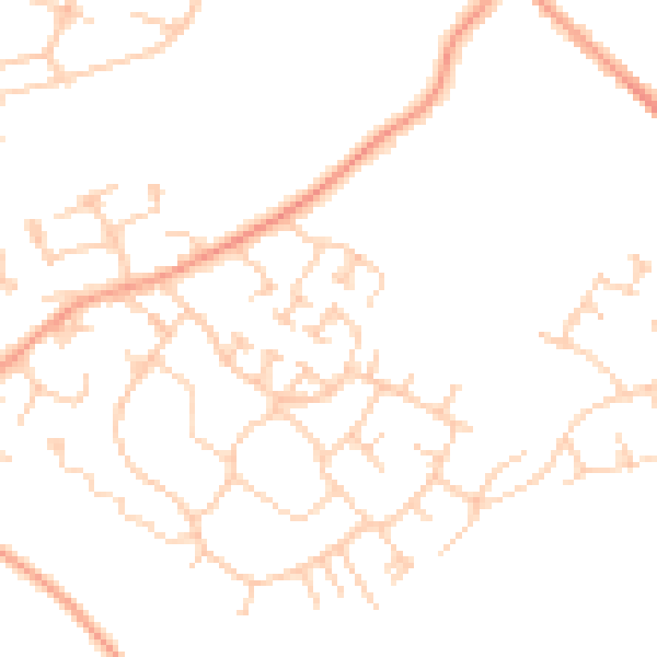 Daytime road noise heatmap for SO19 9PZ