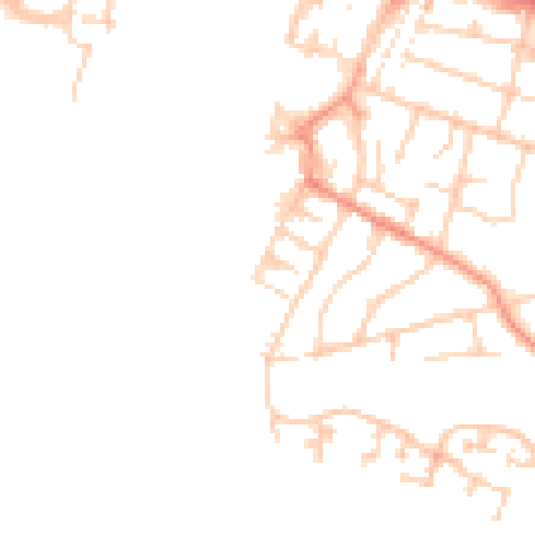 Daytime road noise heatmap for SO19 9XE