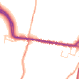 Daytime road noise heatmap for SO20 6EY