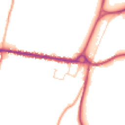 Daytime road noise heatmap for SO20 6HF