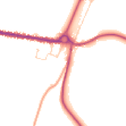 Daytime road noise heatmap for SO20 6JH