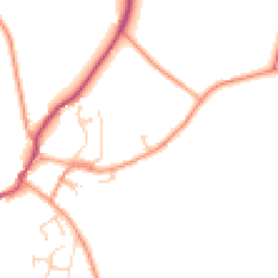 Daytime road noise heatmap for SO20 6NG
