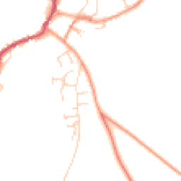 Daytime road noise heatmap for SO20 6NW