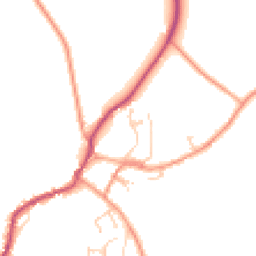 Daytime road noise heatmap for SO20 6PA