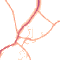 Daytime road noise heatmap for SO20 6PB