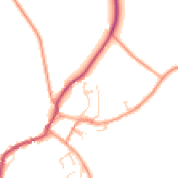 Daytime road noise heatmap for SO20 6PD