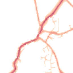 Daytime road noise heatmap for SO20 6PW