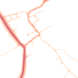 Daytime road noise heatmap for SO20 8AA