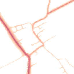 Daytime road noise heatmap for SO20 8AD