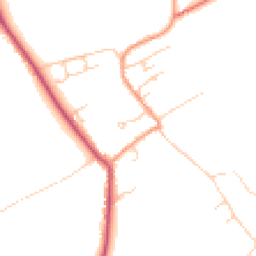Daytime road noise heatmap for SO20 8AF