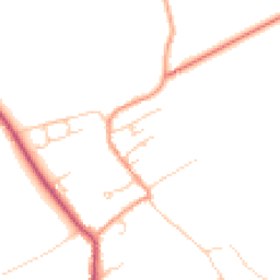 Daytime road noise heatmap for SO20 8AH